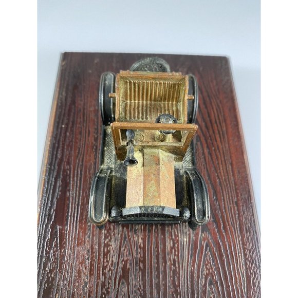 Vintage Playing Card Holder, 1917 Ford Model T Car, Faux Wood Box, Giftco - Picture 7 of 11